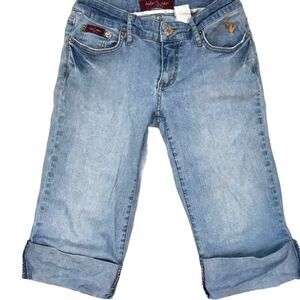 Baby Phat Cuffed Cropped Jeans sz 5